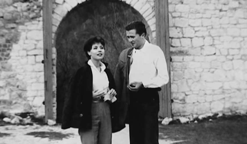 Соня Ціман і Марек Гласко на зйомках фільму «Восьмий день тижня» режисера Александра Форда, 1958. Фото: пресові матеріали продюсера фільму «Нас всіх вигадано» 